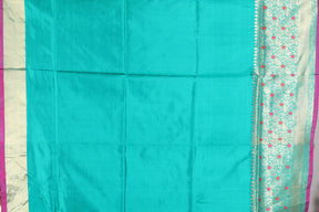 Sea Green Pure Katan Silk Saree - Keya Seth Exclusive