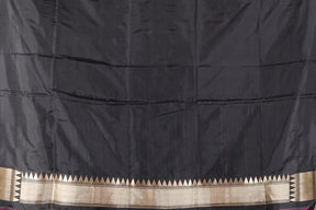 Black Pure Katan Silk Saree - Keya Seth Exclusive
