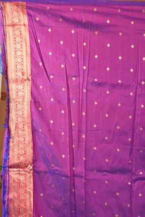 Blue Blended Kanjivaram Silk Saree - Keya Seth Exclusive