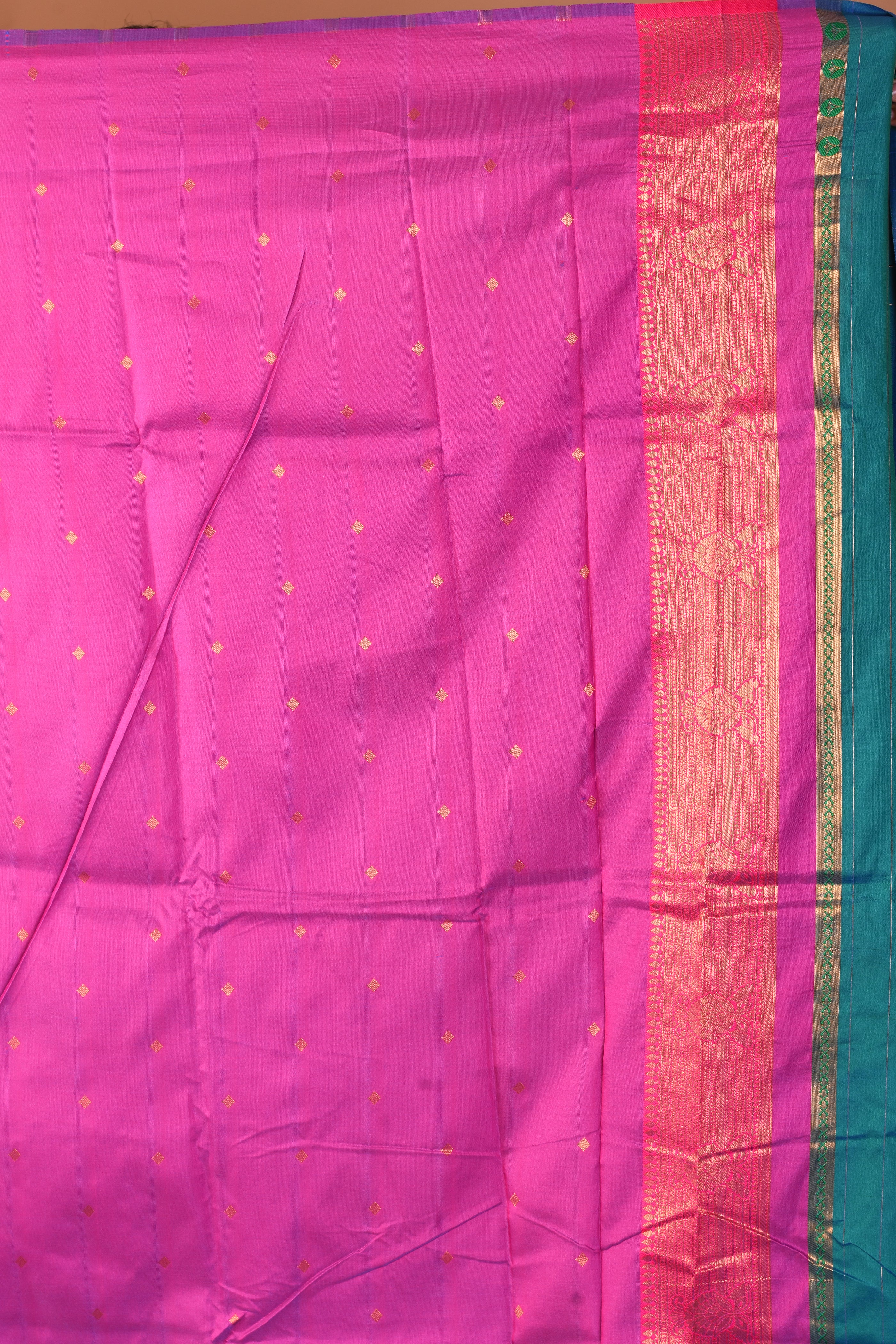 Blue Blended Katan Silk Saree - Keya Seth Exclusive