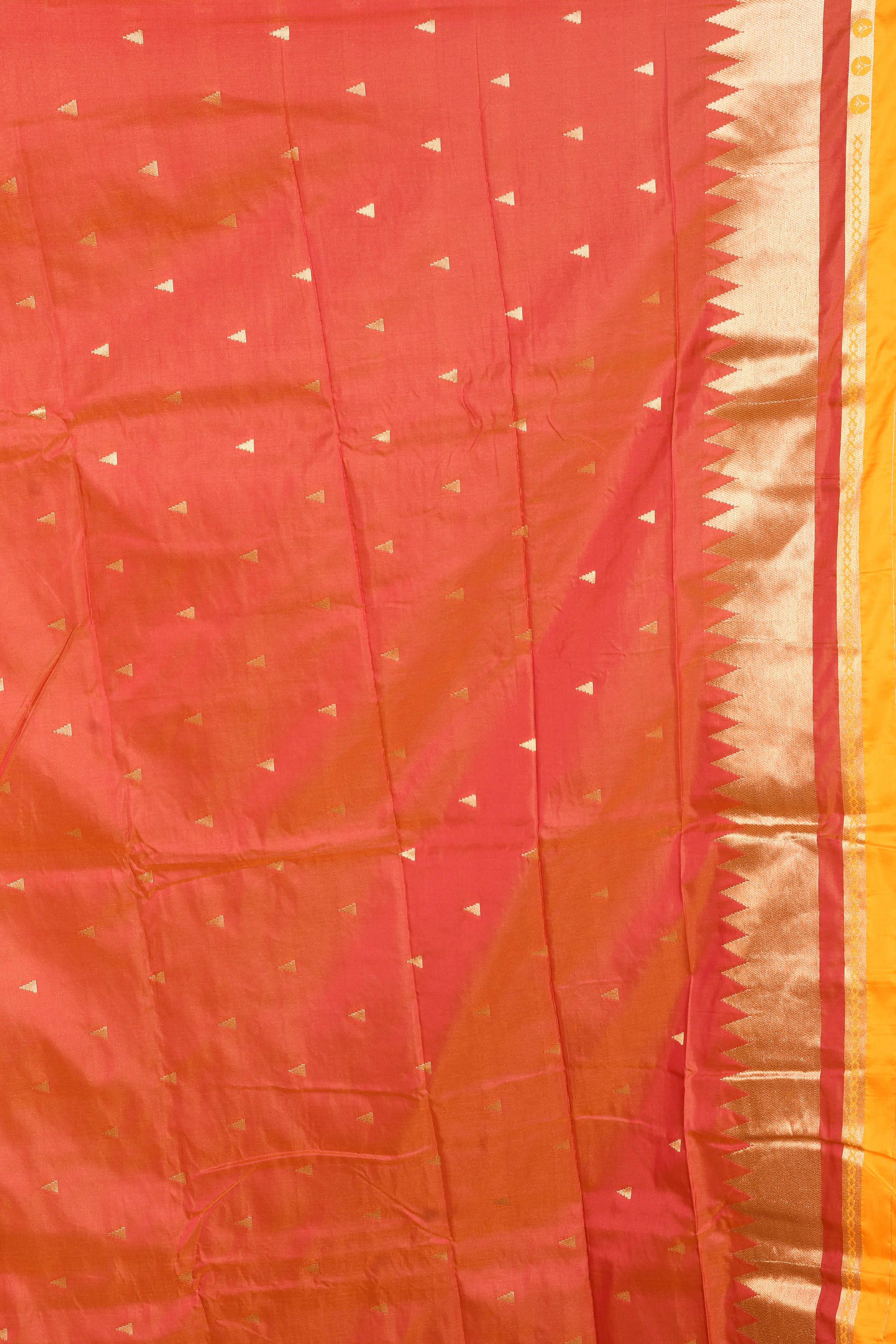 Yellow Blended Katan Silk Saree - Keya Seth Exclusive