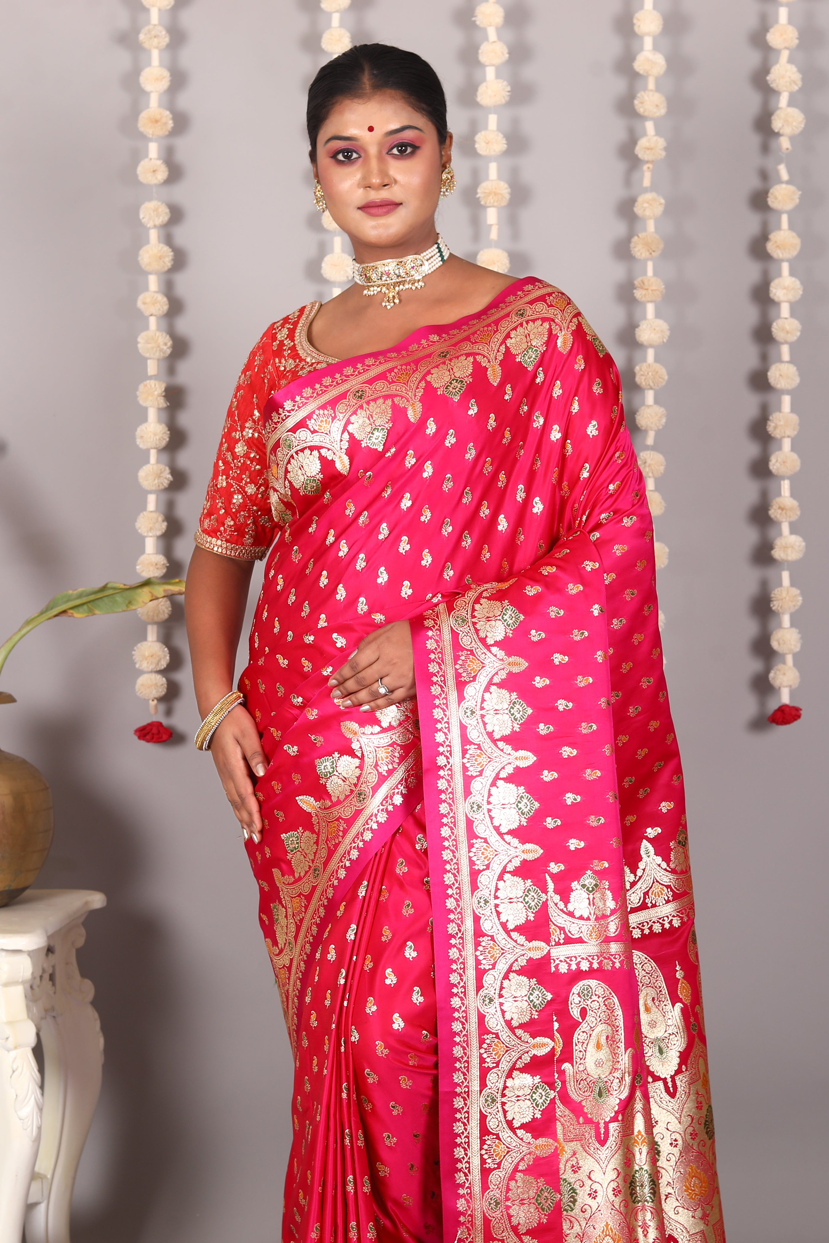 Rani Pure Banarasi Silk Saree - Keya Seth Exclusive
