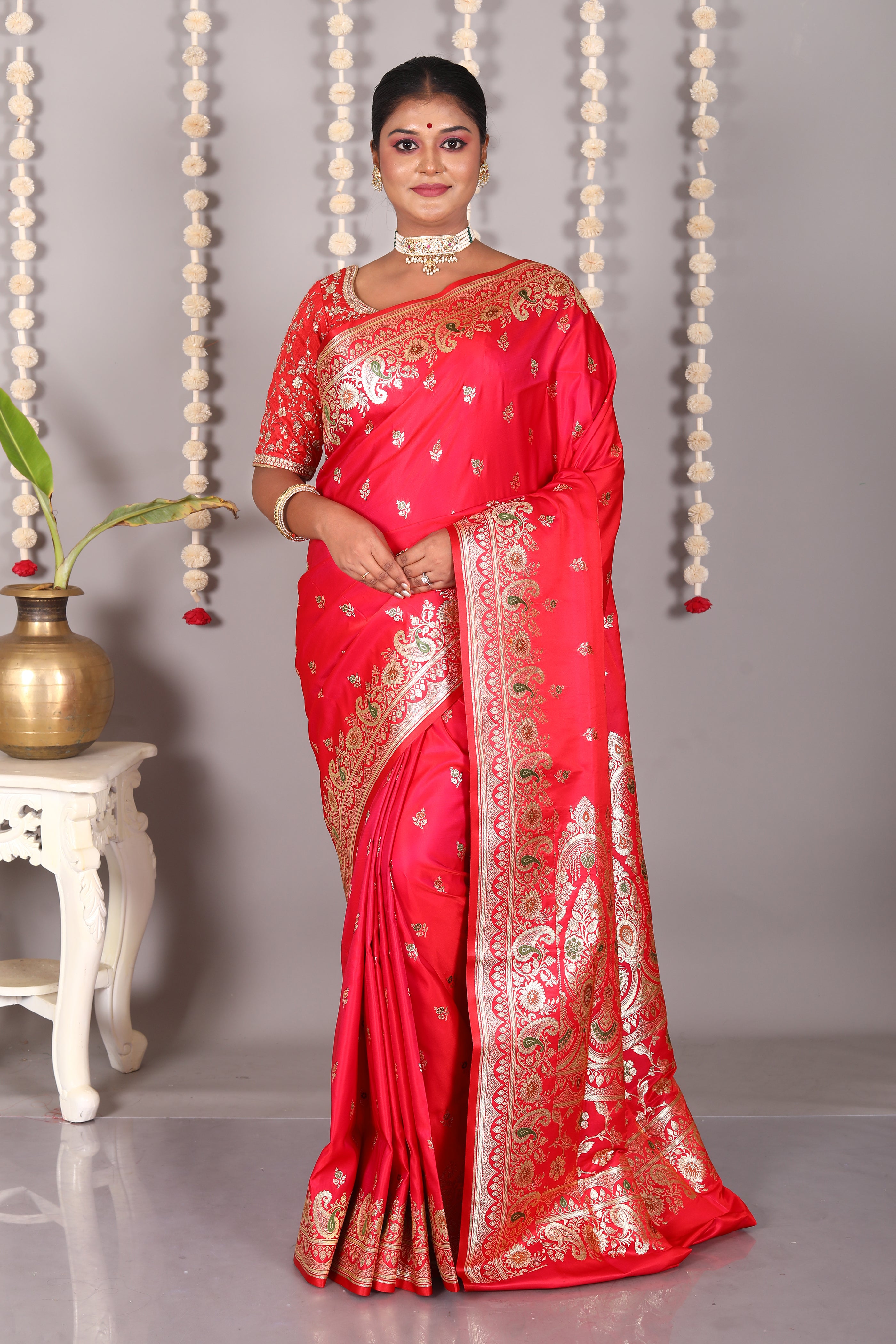 Rani Pure Banarasi Silk Saree - Keya Seth Exclusive