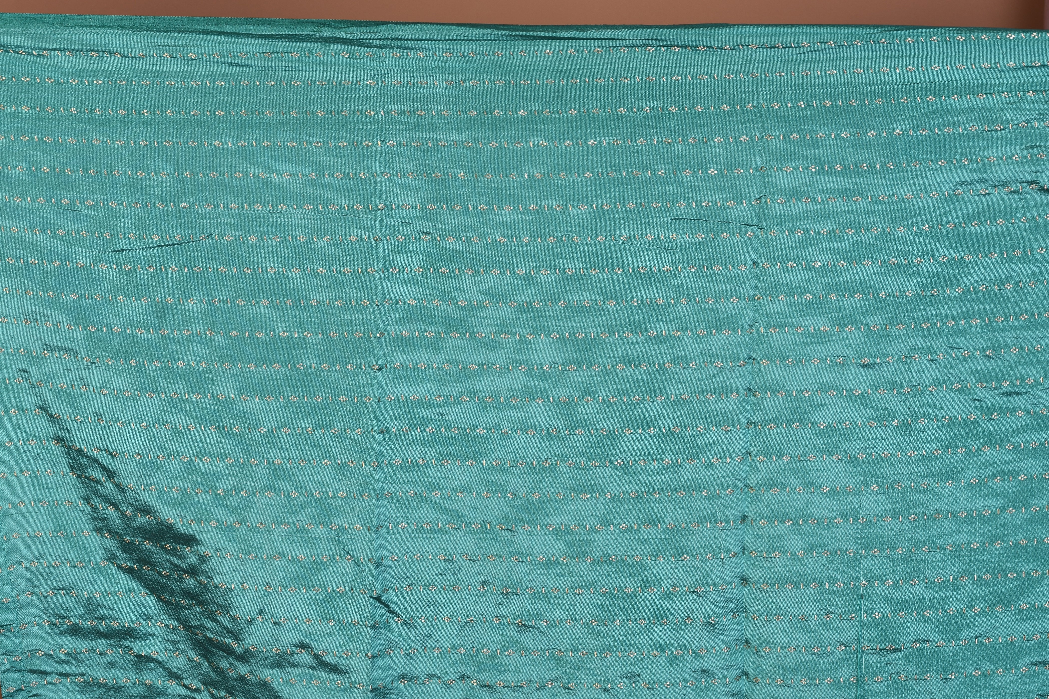 Rama Green Art Silk Saree with Zari Work - Keya Seth Exclusive