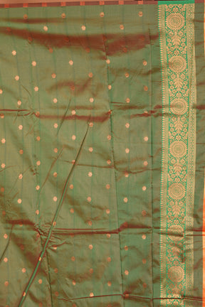 Orange Blended Kanjivaram Silk Saree - Keya Seth Exclusive