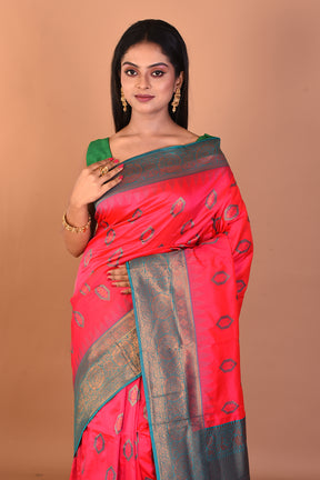 Pink Blended Katan Silk Saree - Keya Seth Exclusive