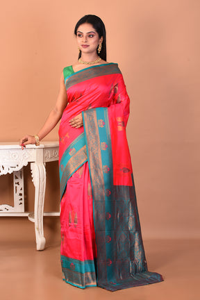 Rani Blended Katan Silk Saree - Keya Seth Exclusive
