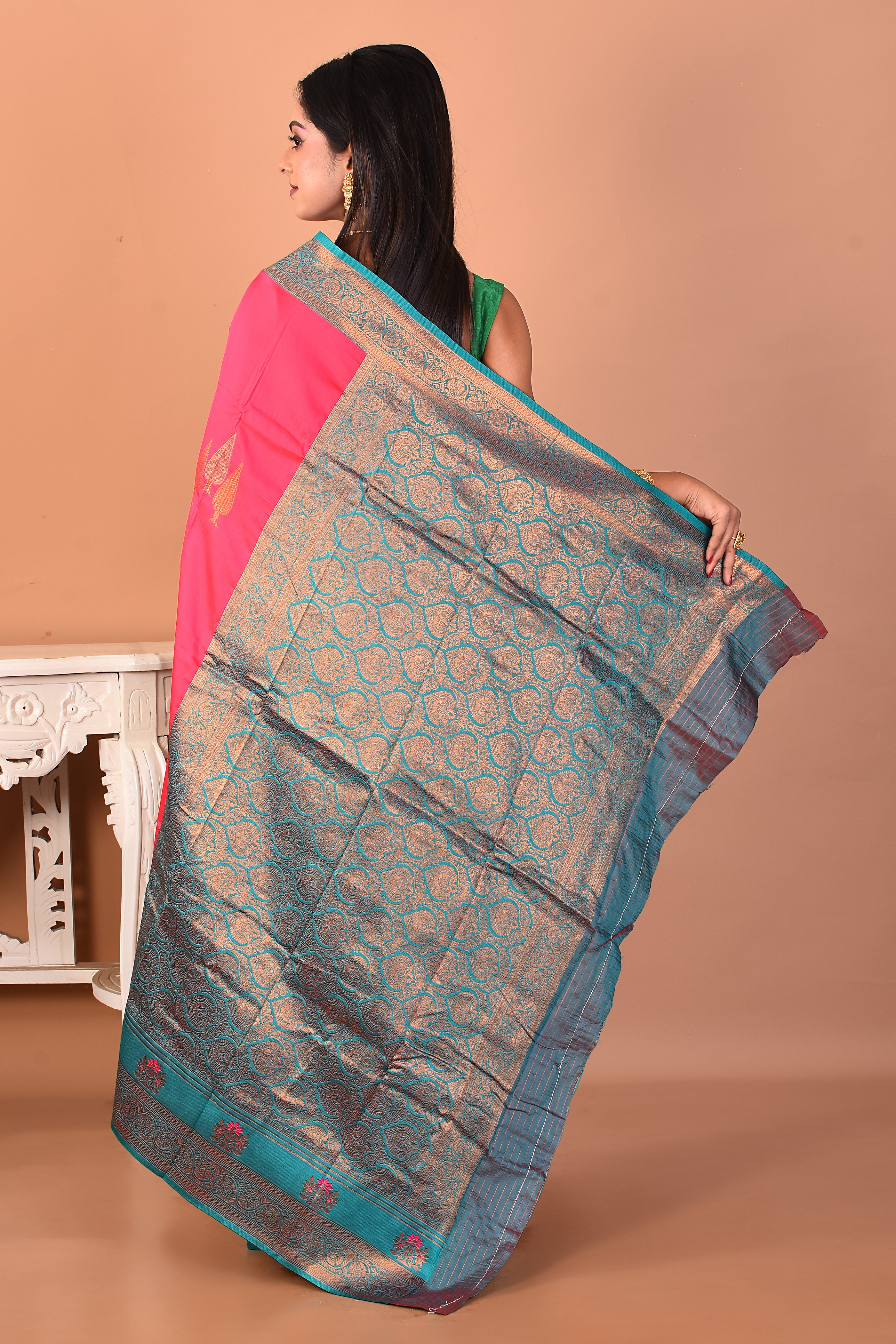 Rani Blended Katan Silk Saree - Keya Seth Exclusive