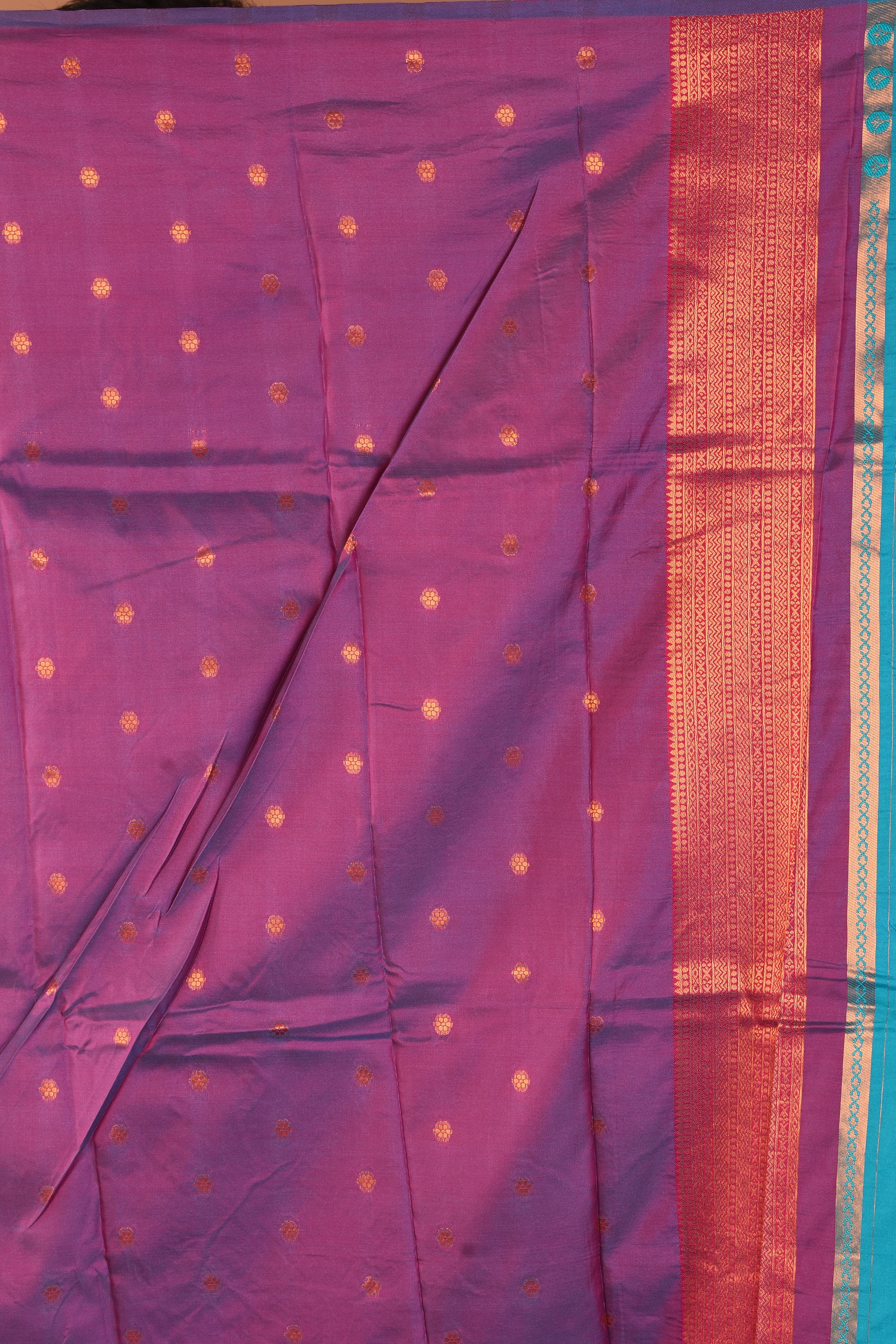 Sea Green Blended Katan Silk Saree - Keya Seth Exclusive
