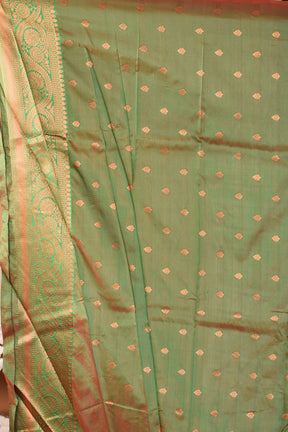 Mustard Blended Kanjivaram Silk Saree - Keya Seth Exclusive