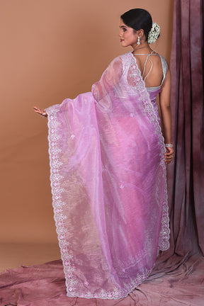 Pink Jimmy Choo Saree with Stonework - Keya Seth Exclusive