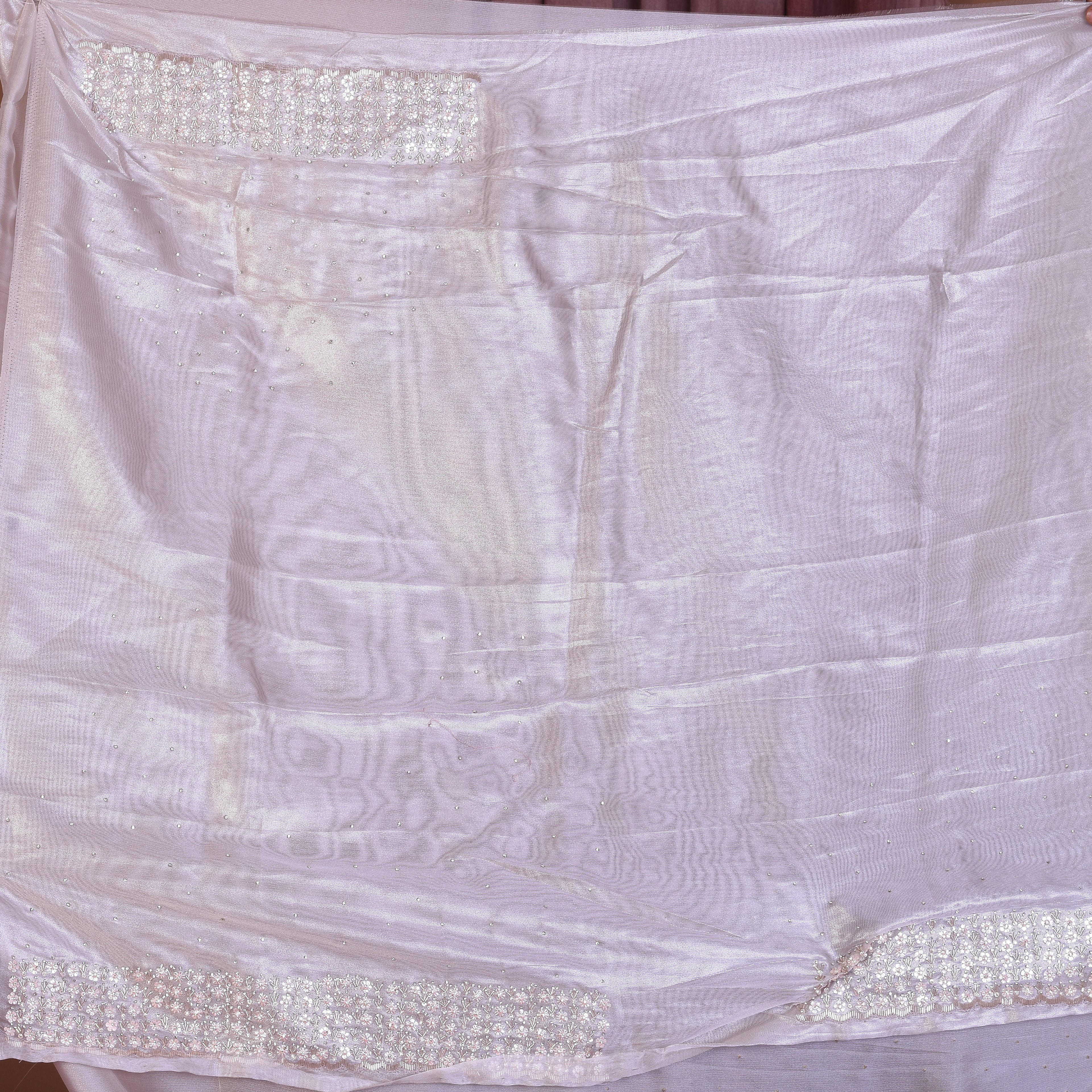 Light Pink Jimmy Choo Saree with Stonework - Keya Seth Exclusive