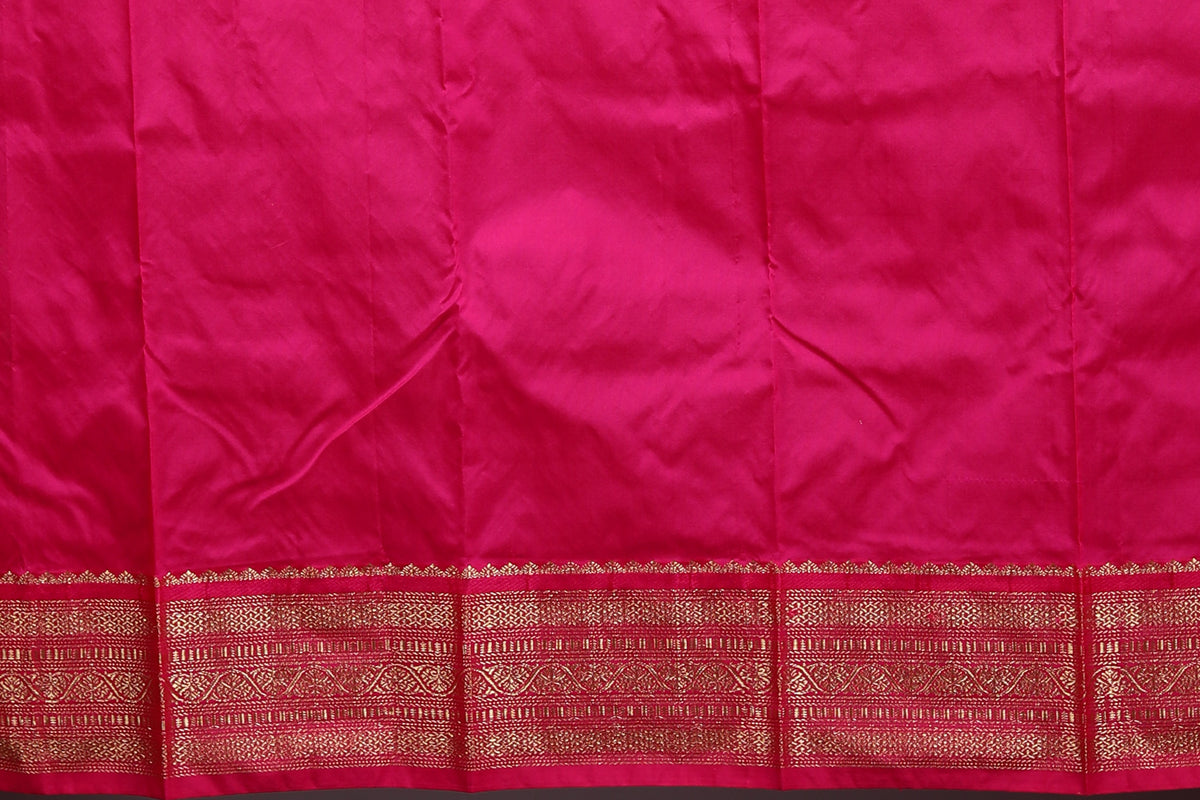 Yellow Pure Kanjivaram Silk Saree
