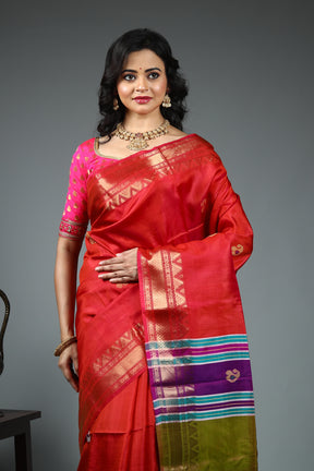 Maroon Kalashetra Saree
