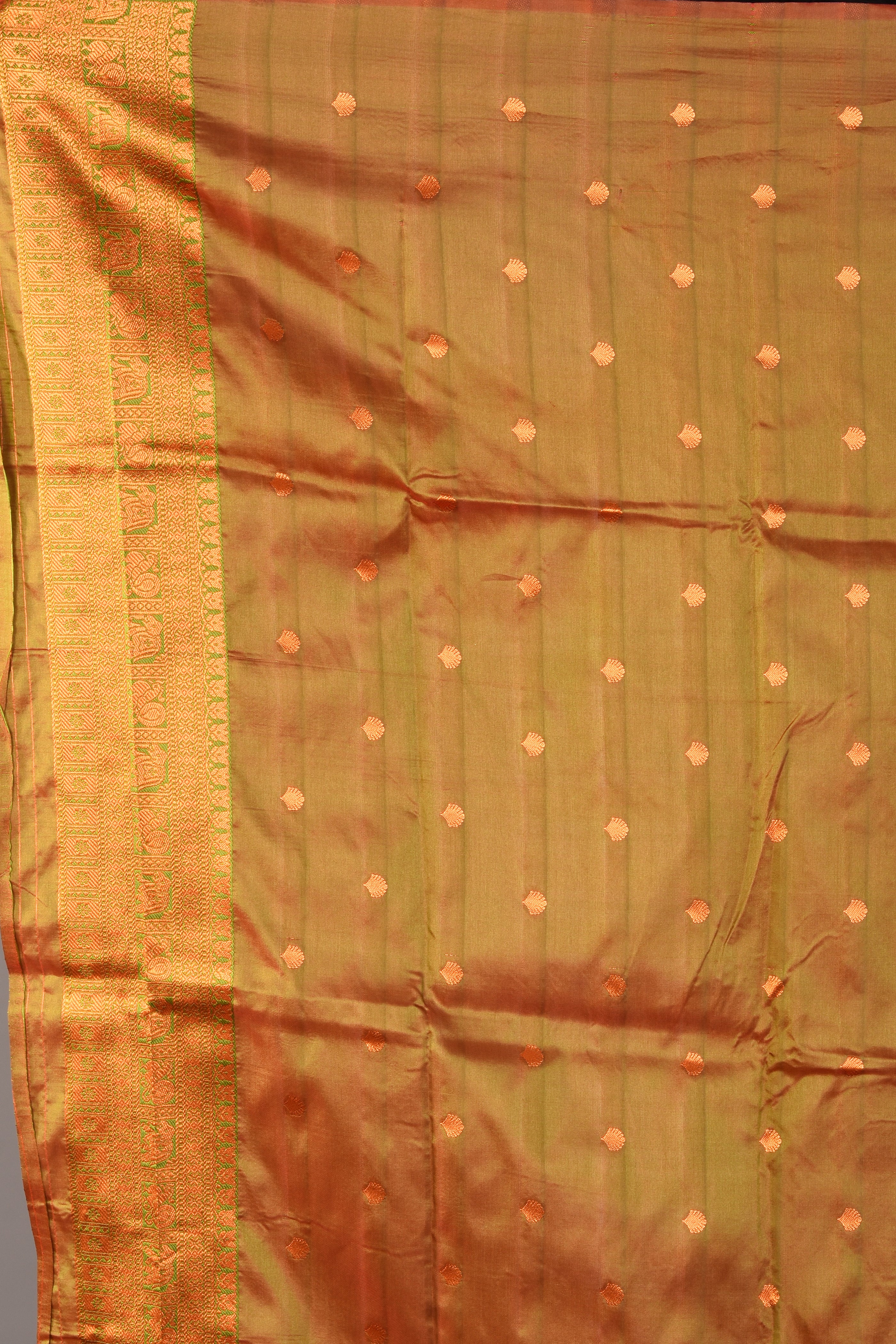 Red Mushroo Silk Saree - Keya Seth Exclusive