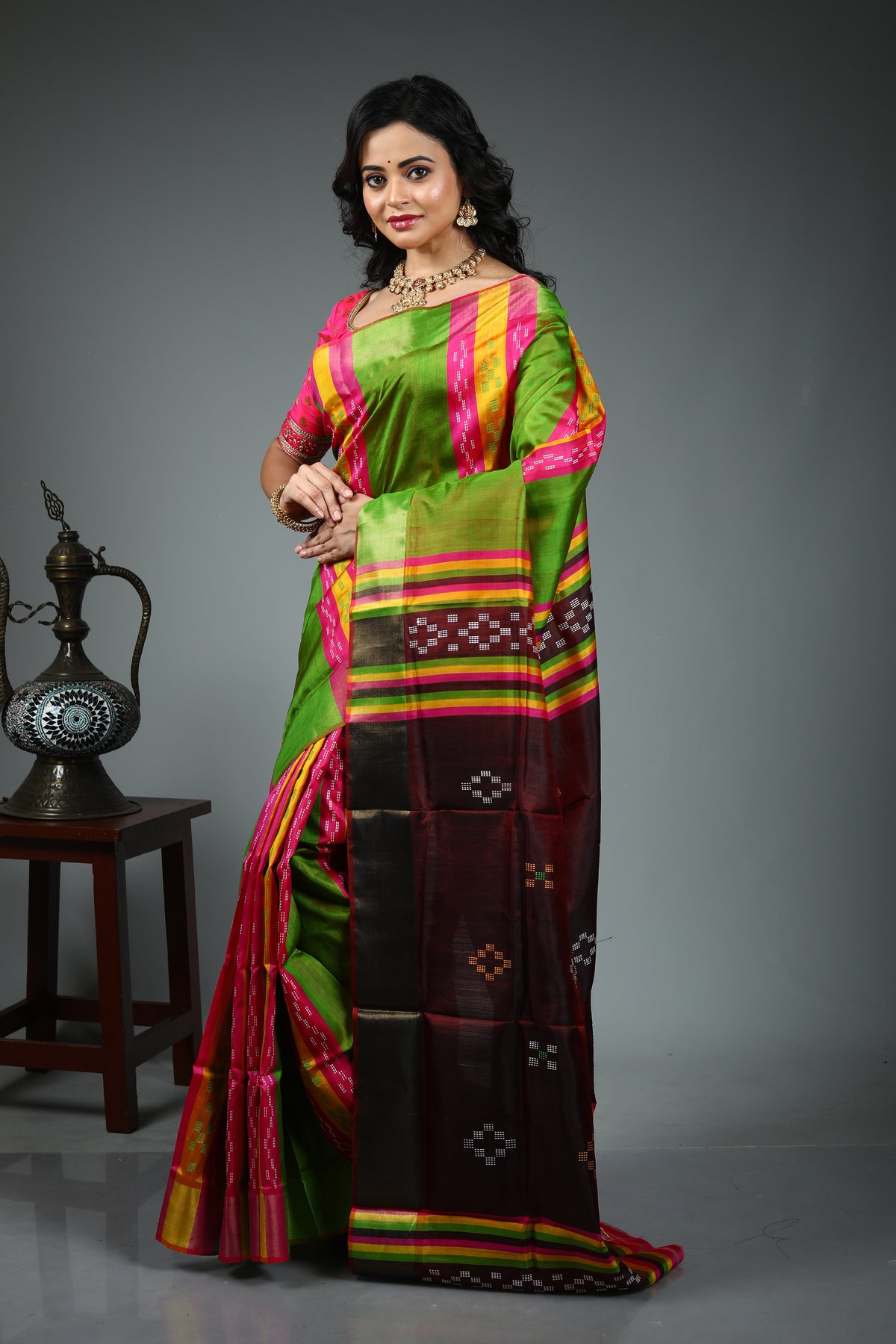 Green Kalashetra Saree