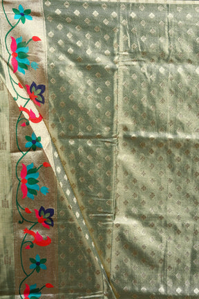 Green Blended Tissue Saree