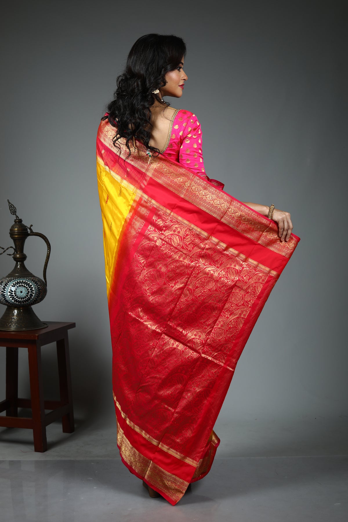 Yellow Pure Kanjivaram Saree