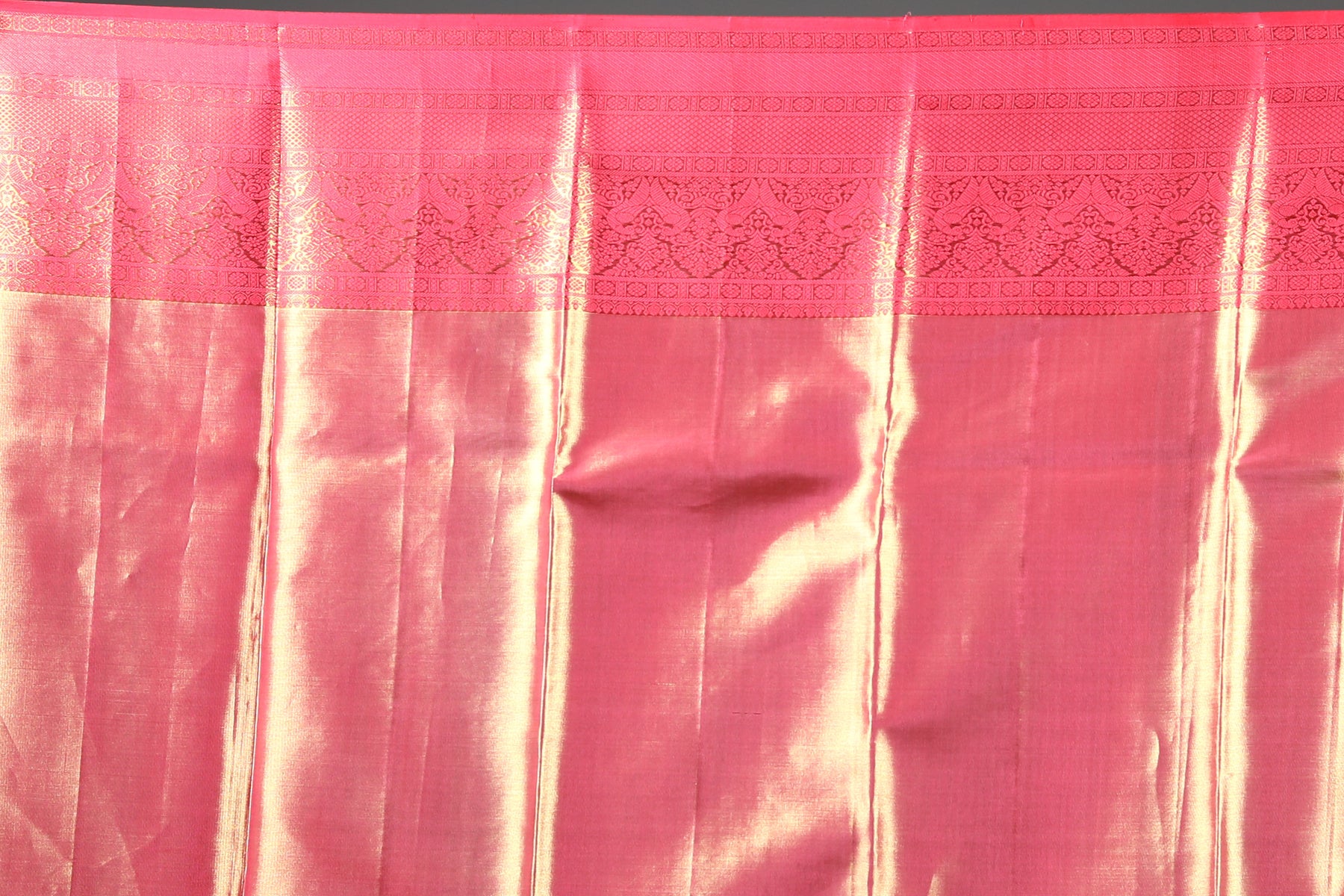 Golden Pure Kanjivaram Silk Saree