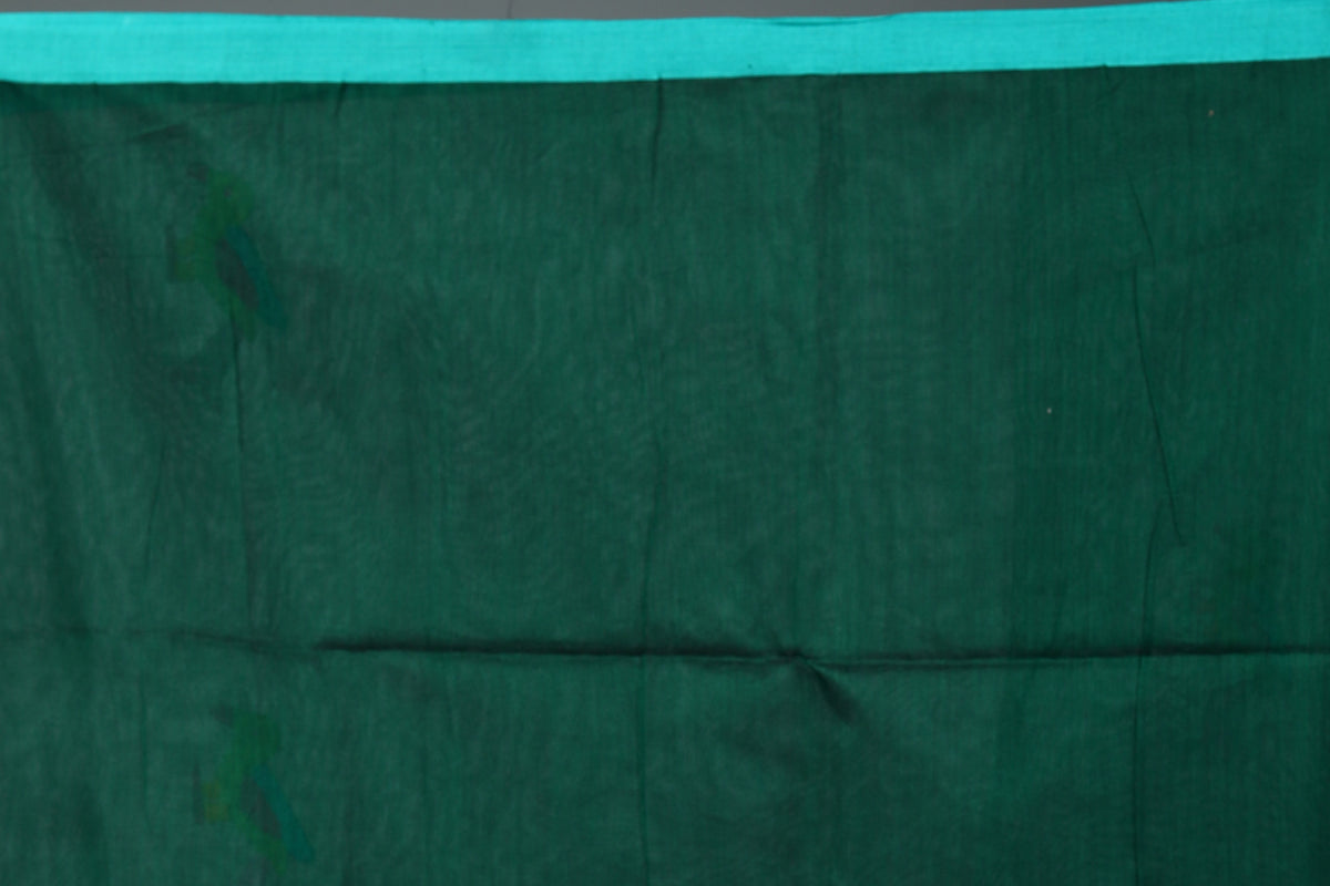 Green Muslin Saree
