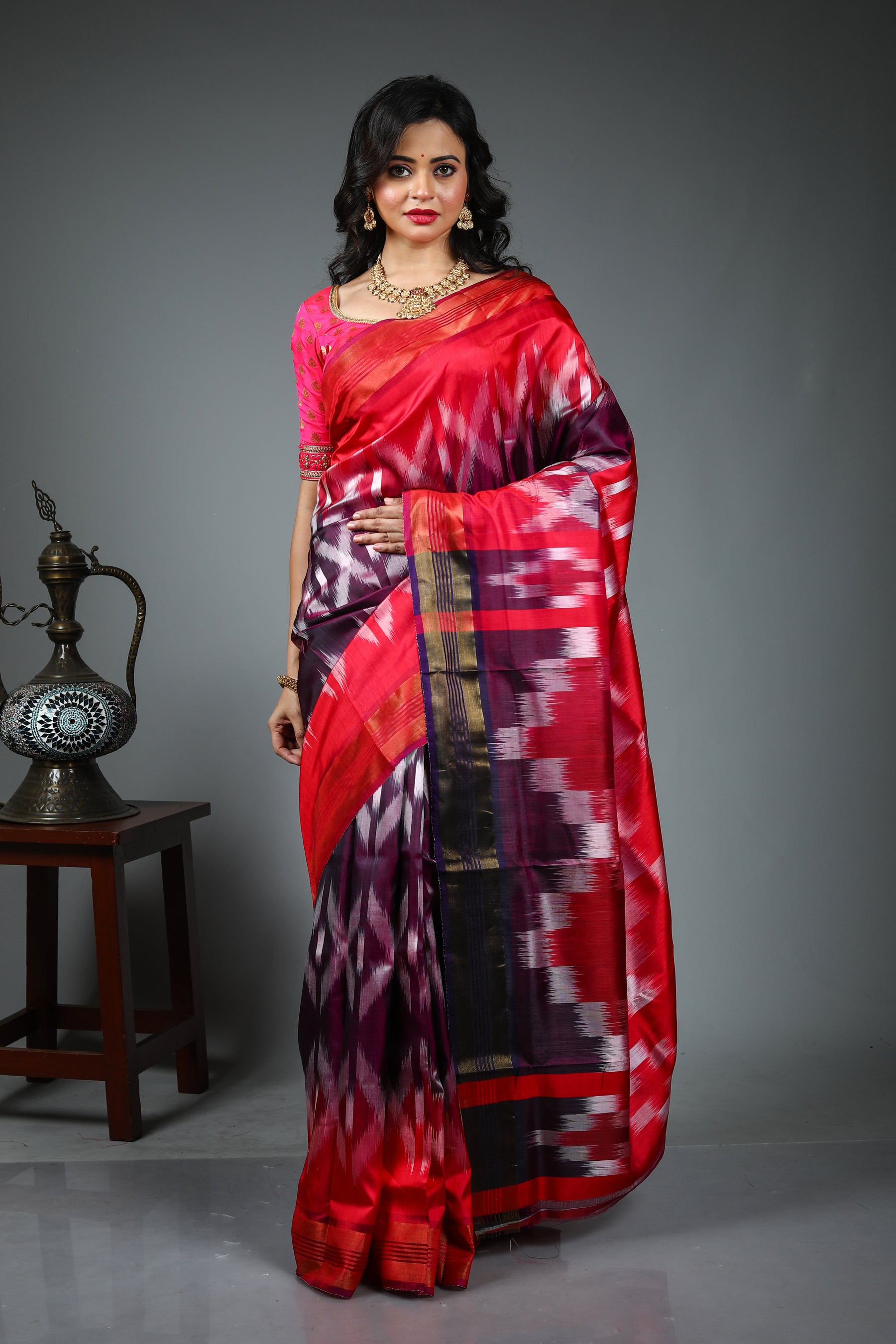 Multicolored Kalakhetra Saree