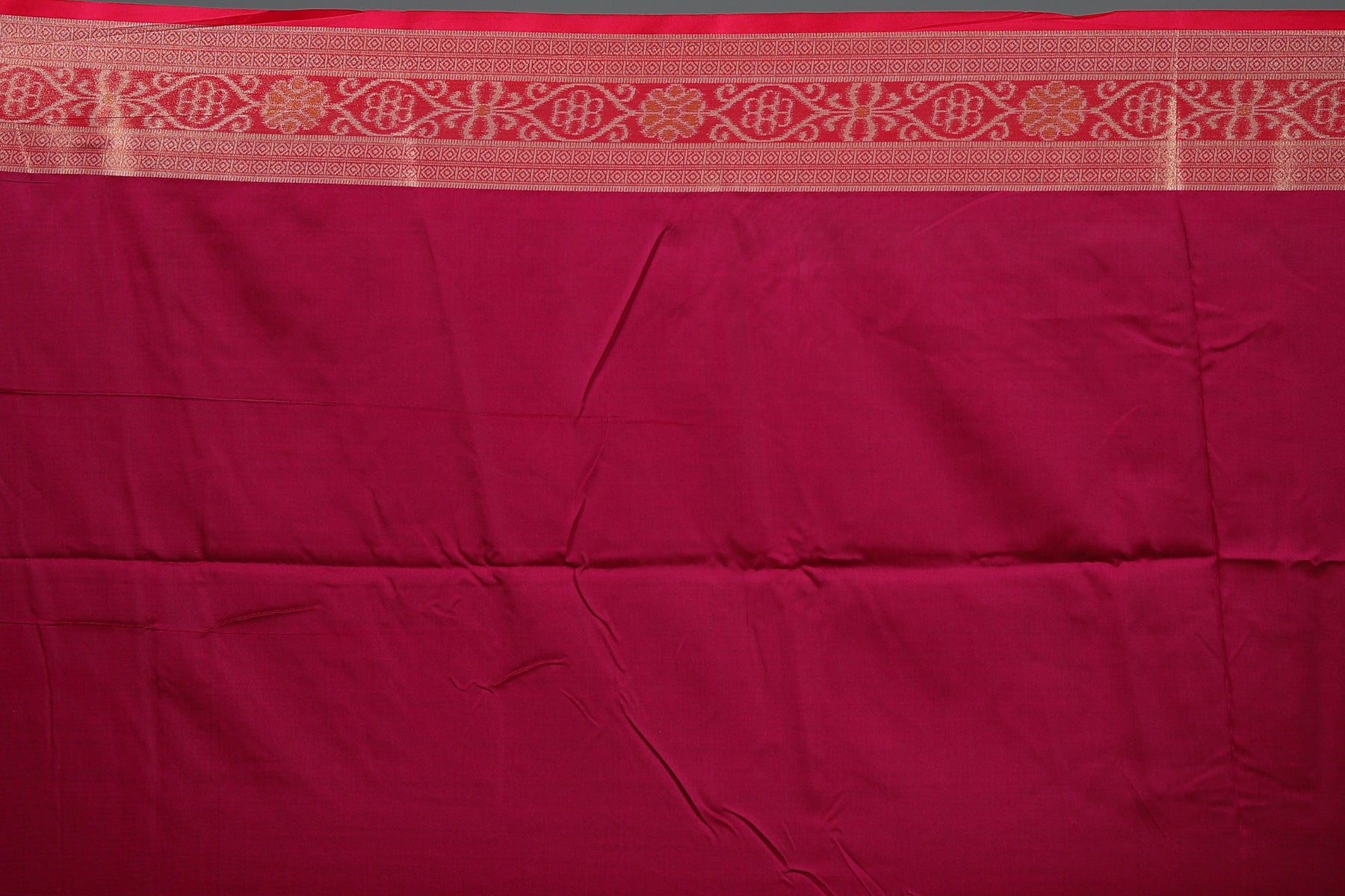Yellow Blended Ikkat Silk Saree