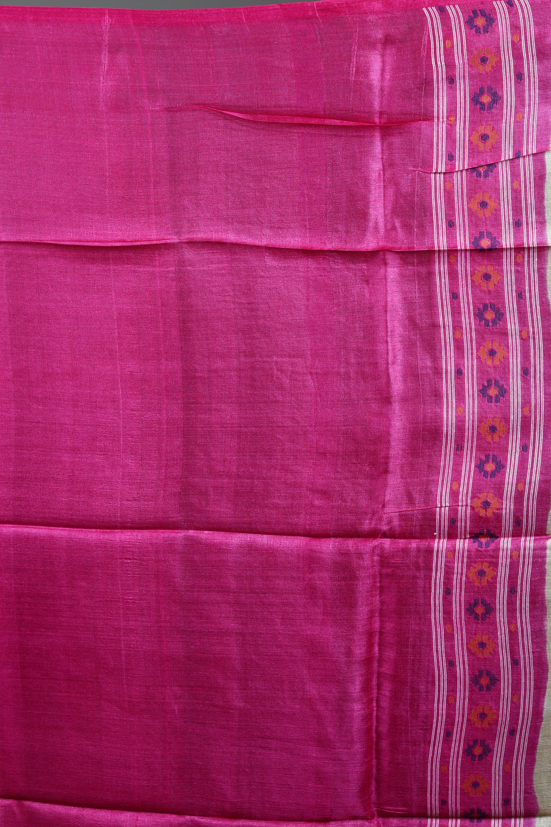 Offwhite Pure Tussar Saree