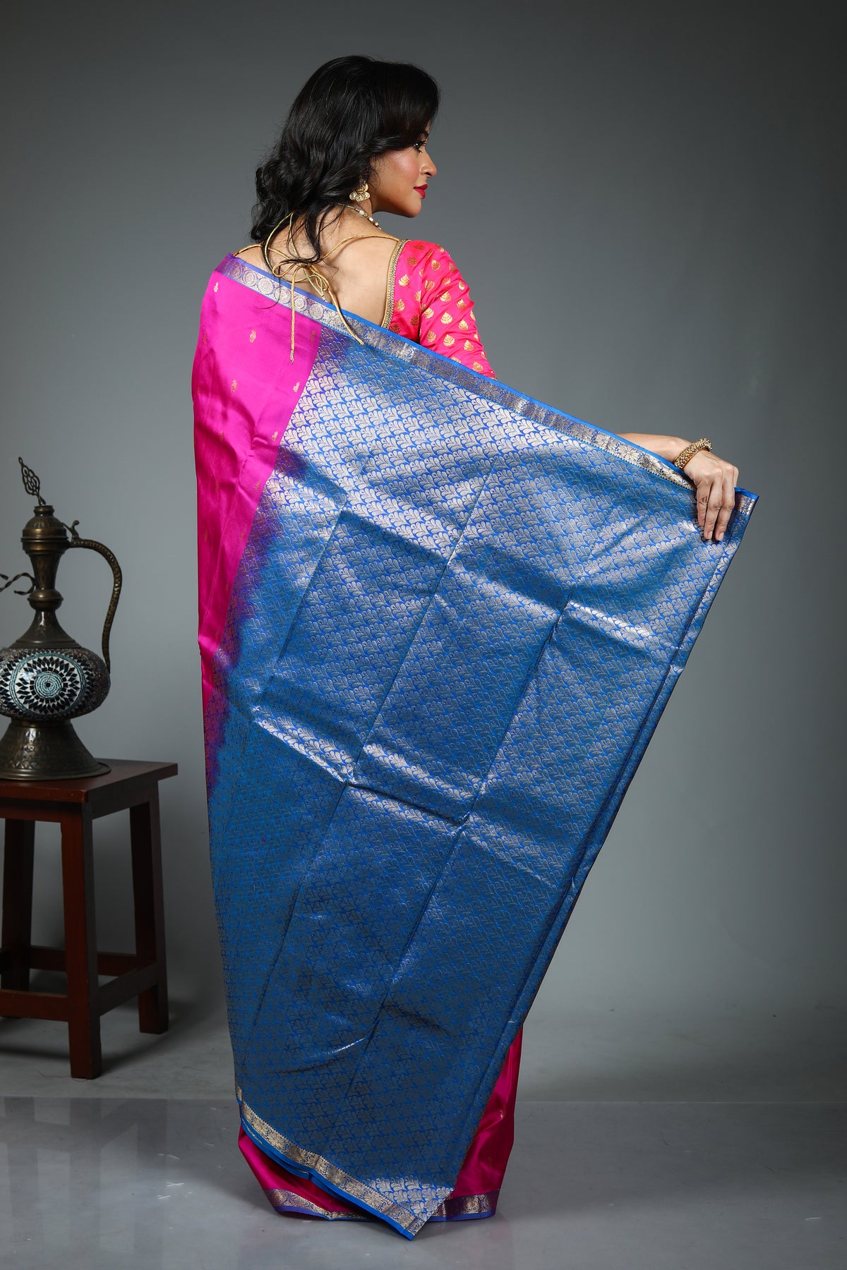 Pink Pure Kanjivaram Silk Saree