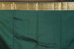 Bottle Green Pure Kanjivaram Saree with Golden Zari - Keya Seth Exclusive