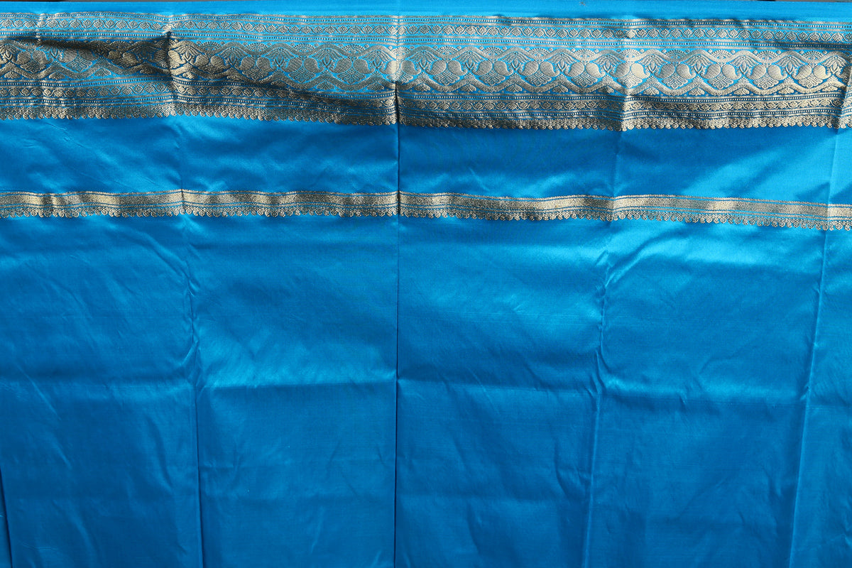 Yellow Pure Kanjivaram Silk Saree