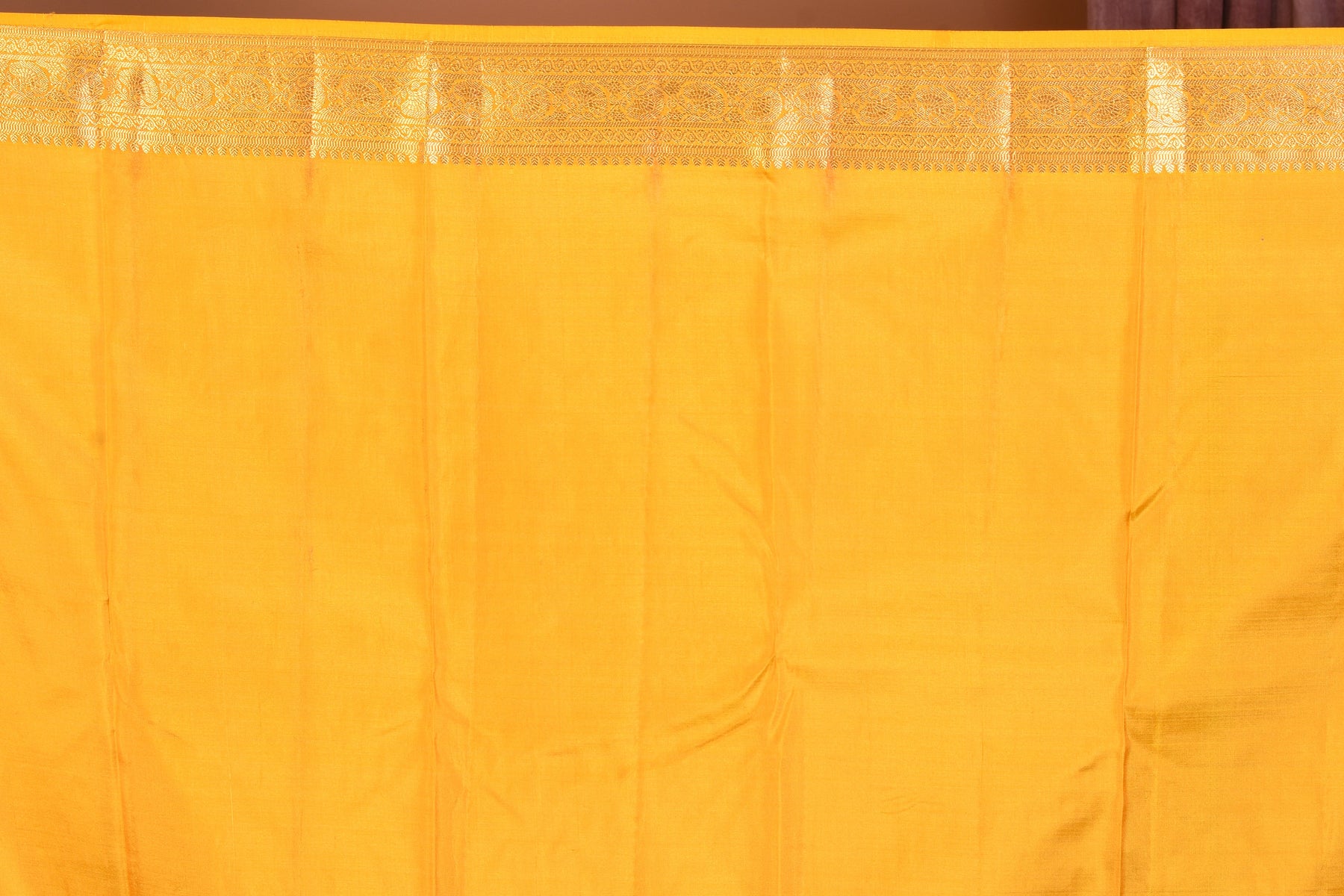 Yellow Pure Kanjivaram Saree with Golden Zari - Keya Seth Exclusive