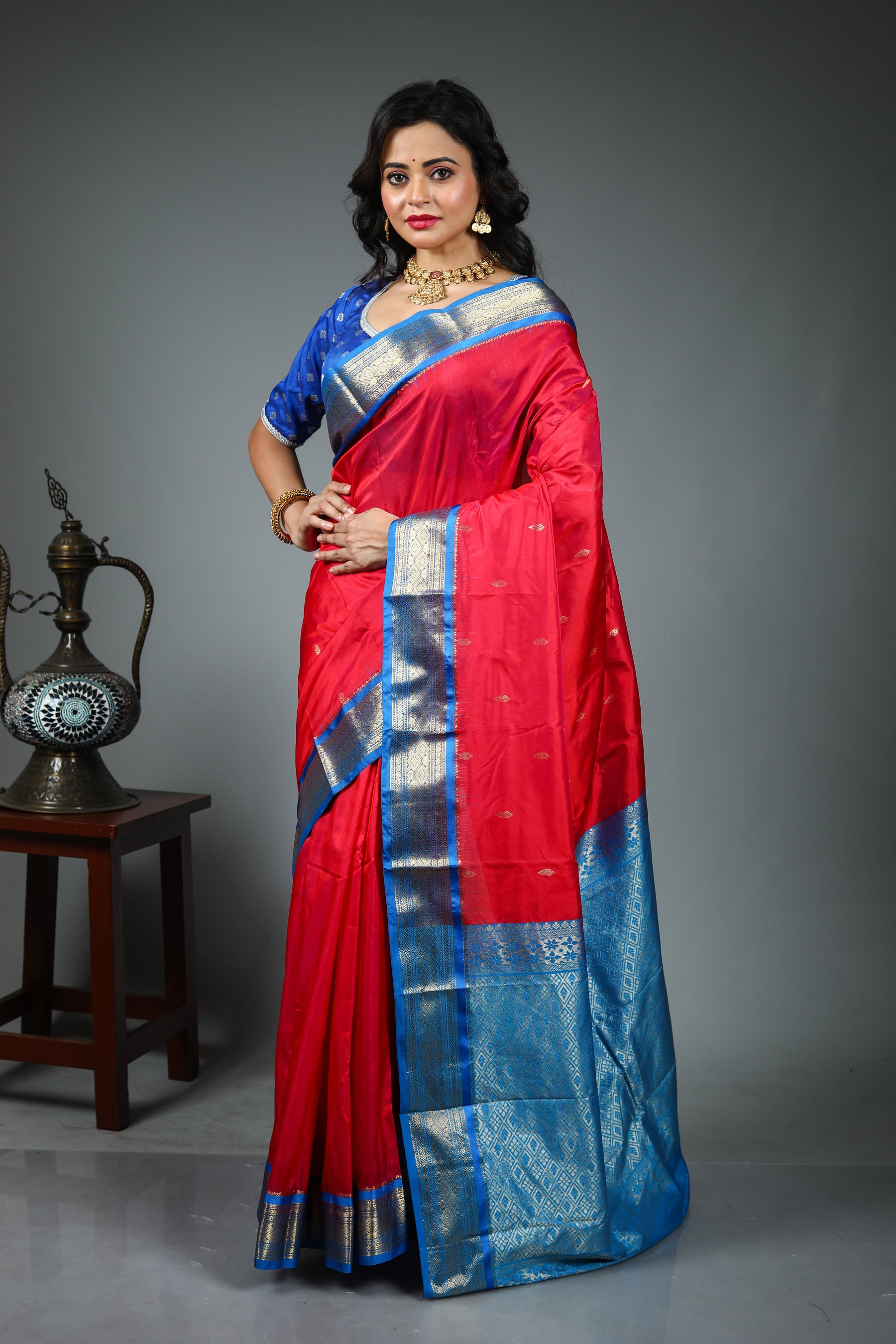 Pink Pure Kanjivaram Silk Saree