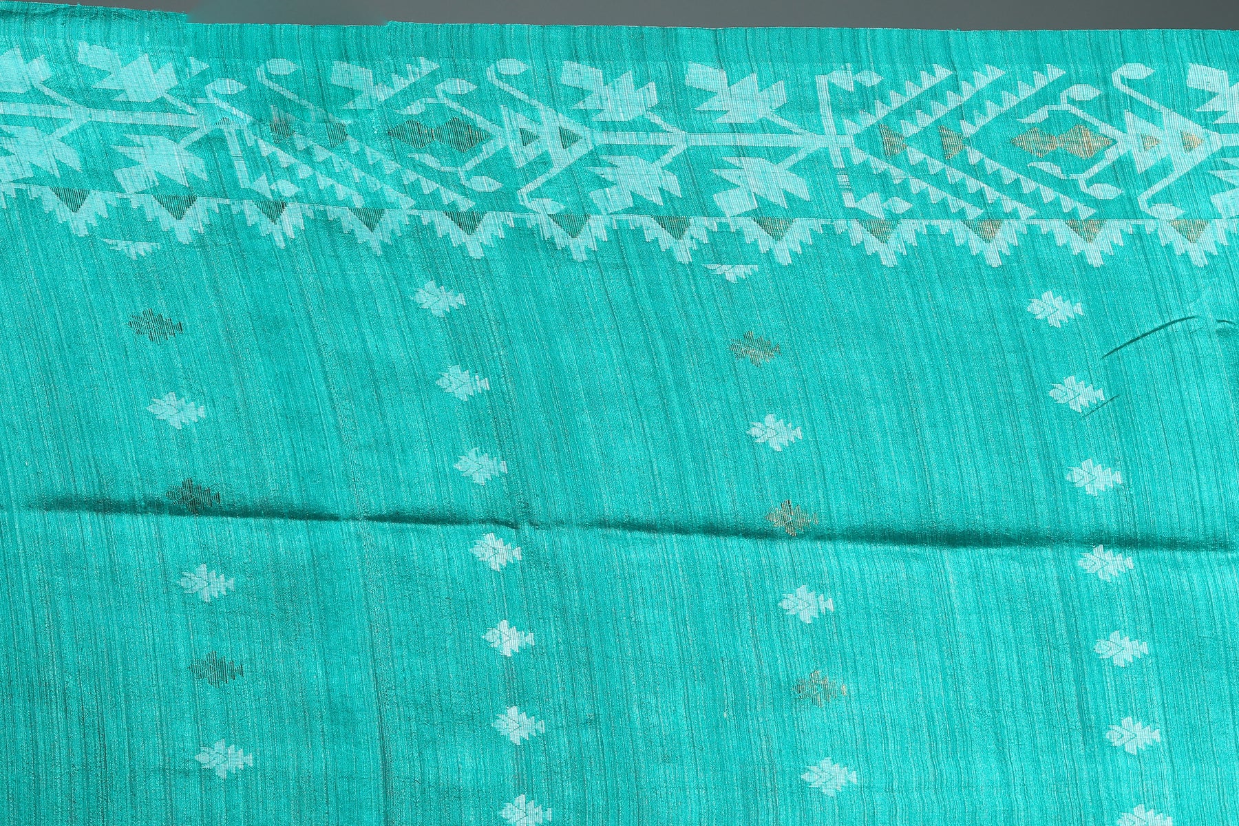 White Kalashetra Saree