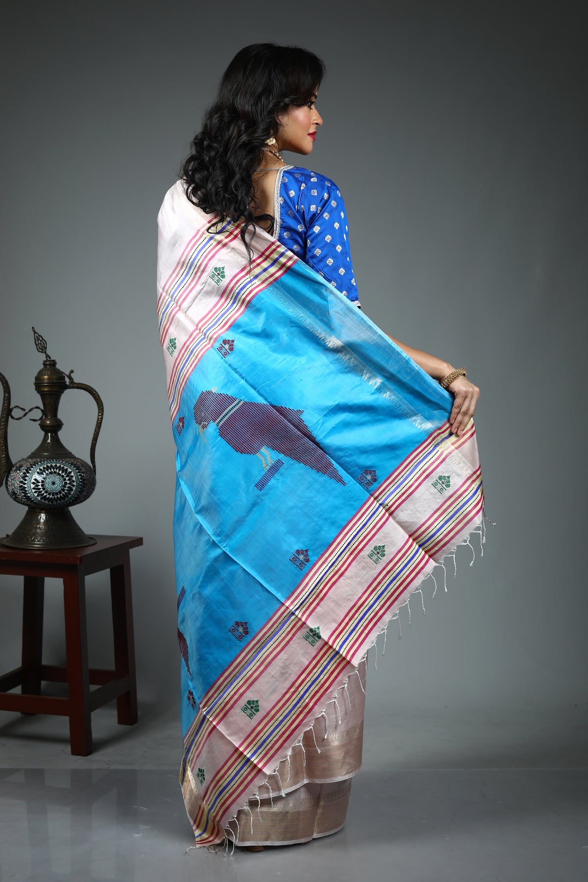Peach Kalashetra Saree