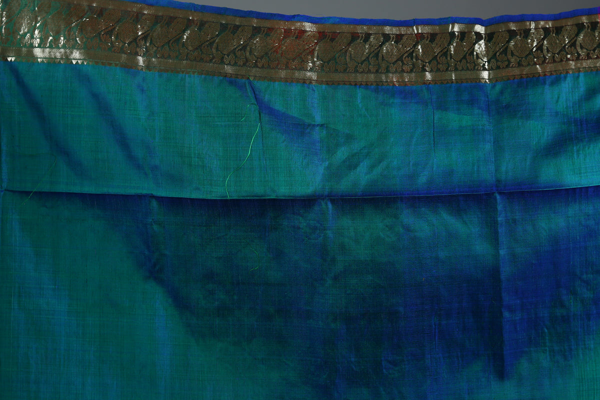 Dual Tone Purple Kalashetra Saree