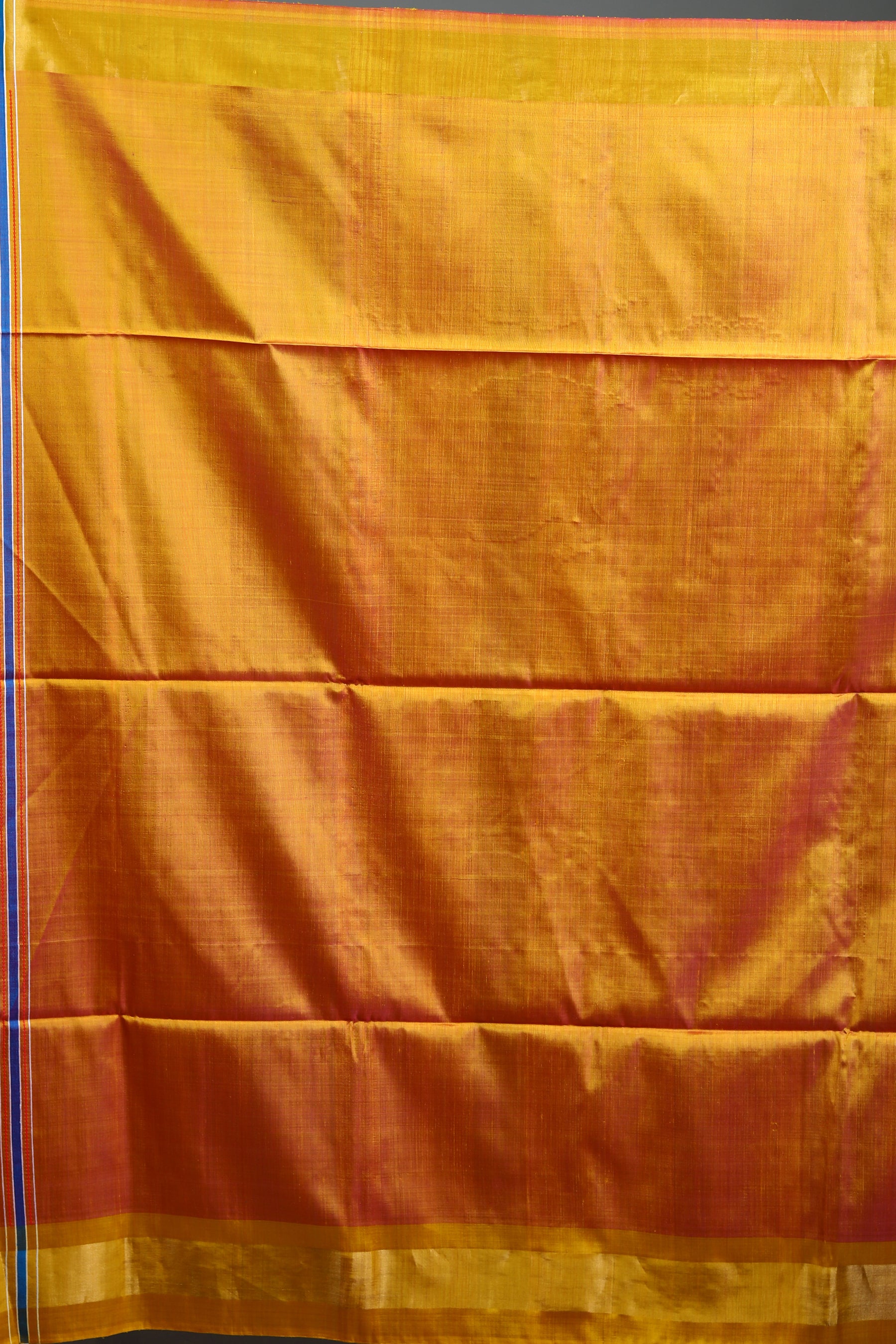Blue Pure Checkered Kanjivaram Silk Saree