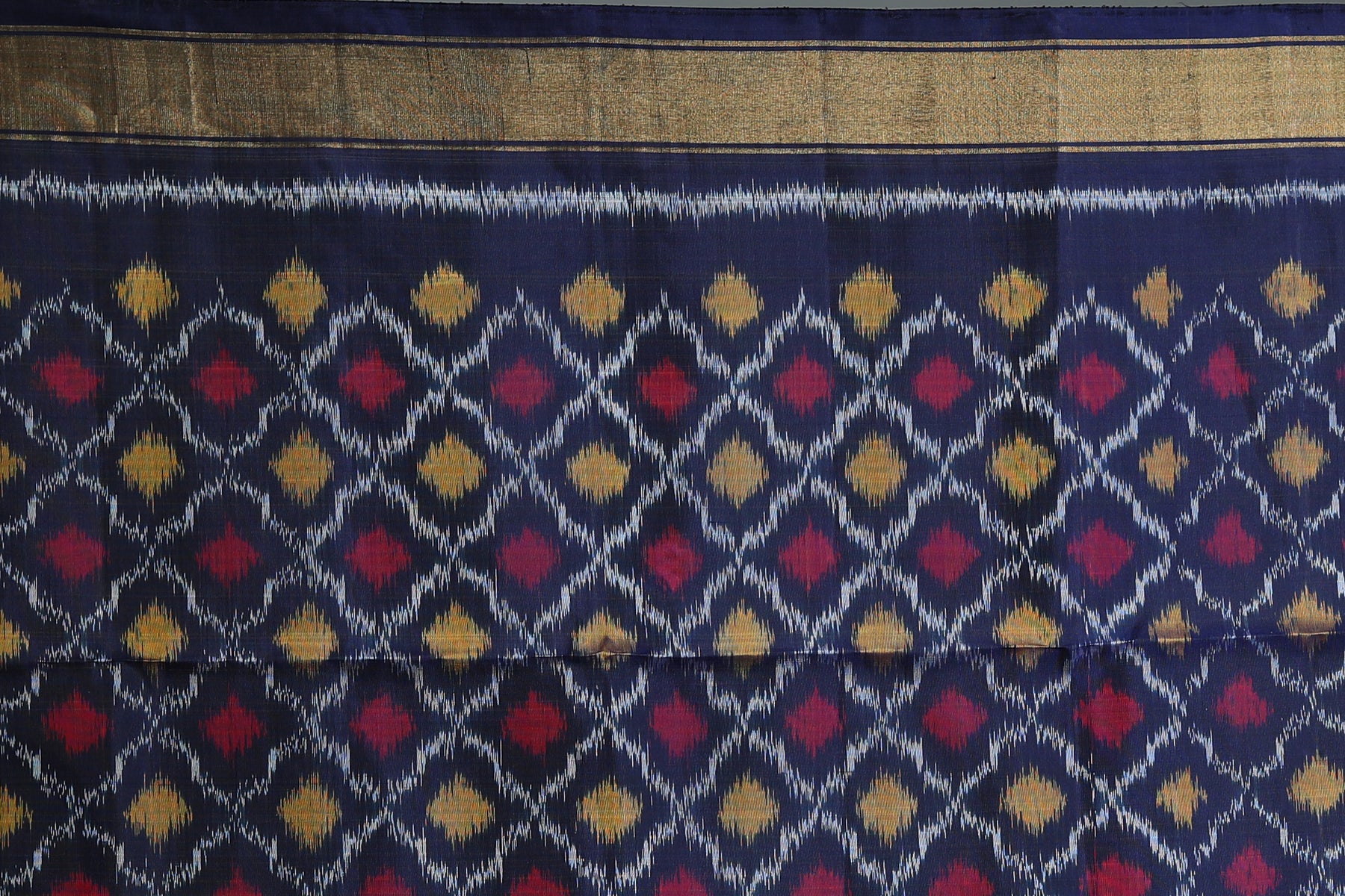 Navy Blue Pure Kanjivaram Silk Saree