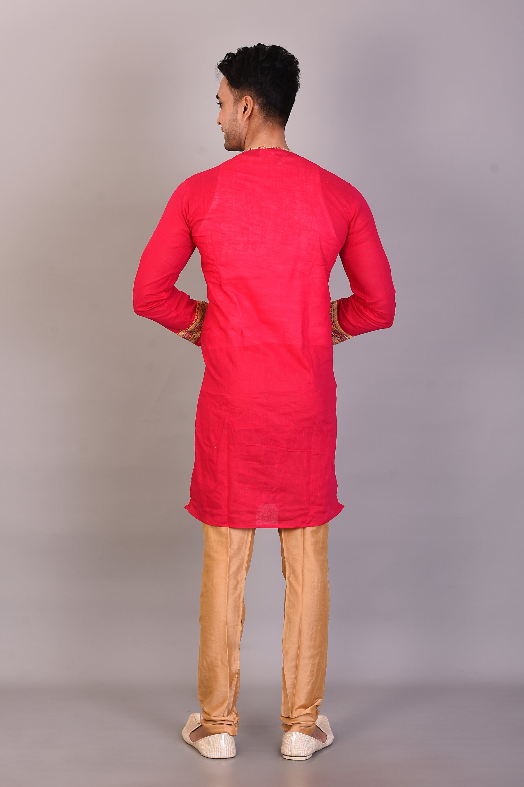 Long Rani Silk Kurta with Full Sleeves