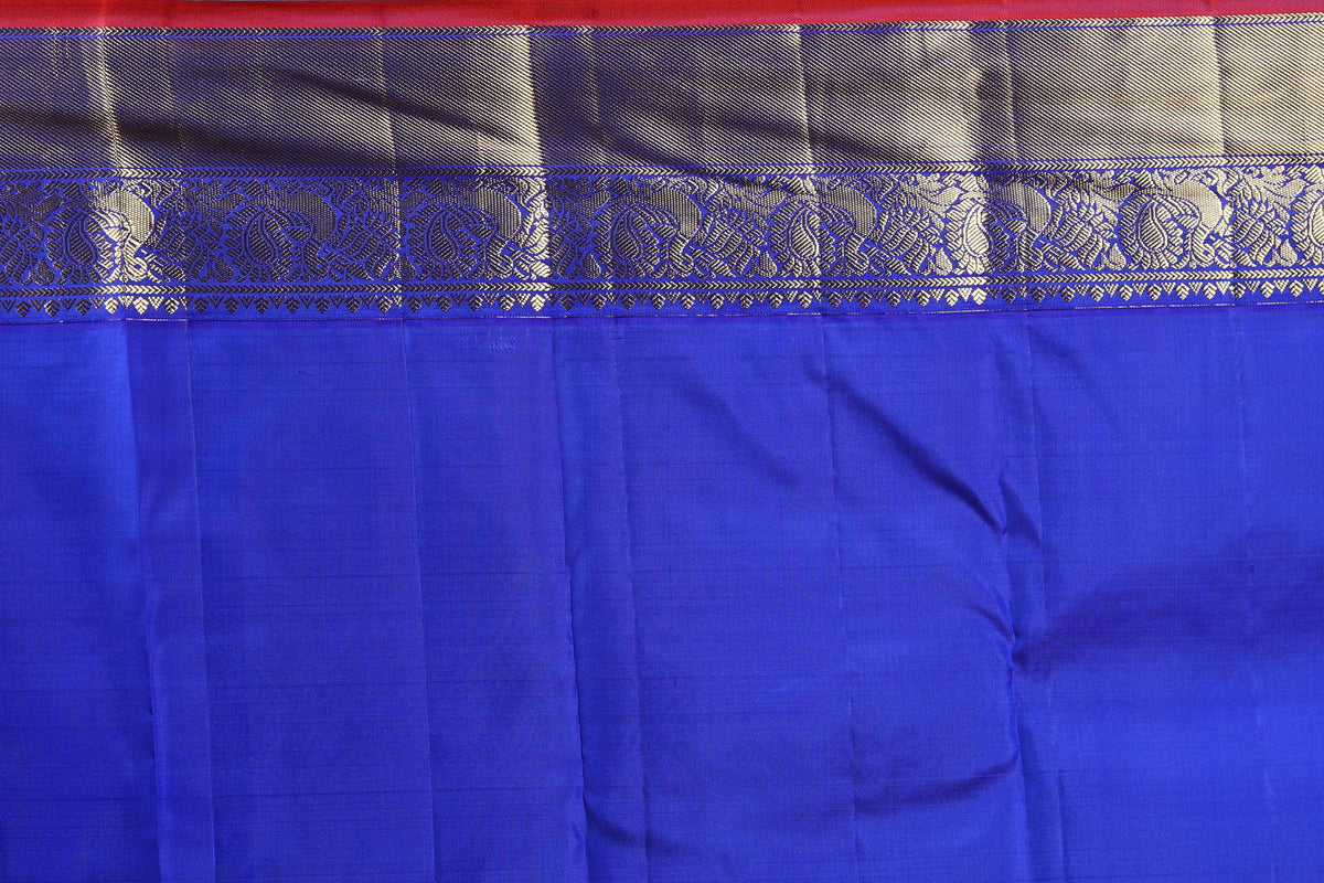 Sea Green Pure Kanjivaram Silk Saree