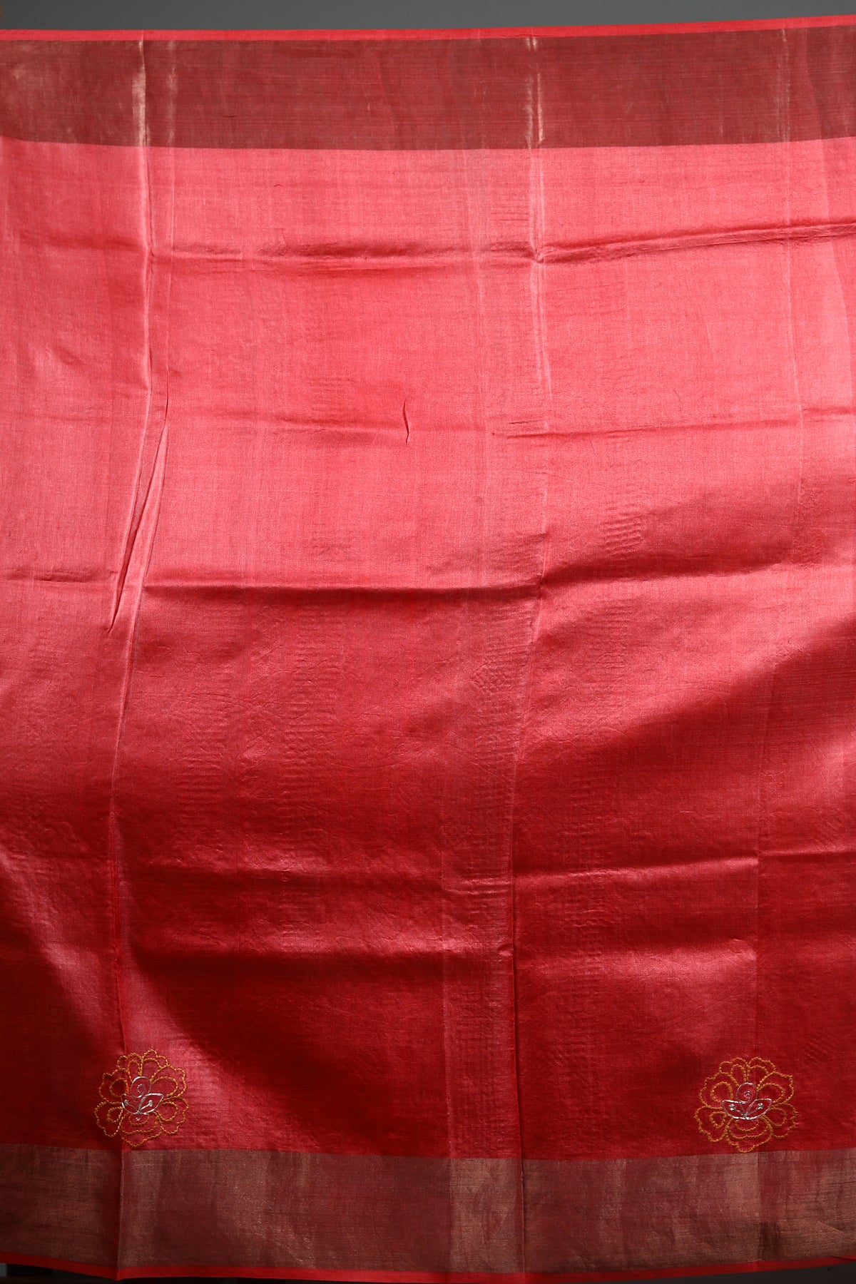 Brown Pure Tussar Saree