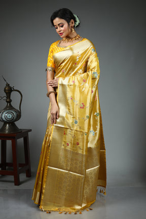 Yellow Tissue Saree
