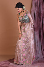 Load image into Gallery viewer, Peach Blended Organza Saree - Keya Seth Exclusive
