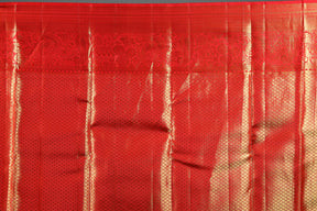 Dual Tone Red Tissue Kanjivaram Saree