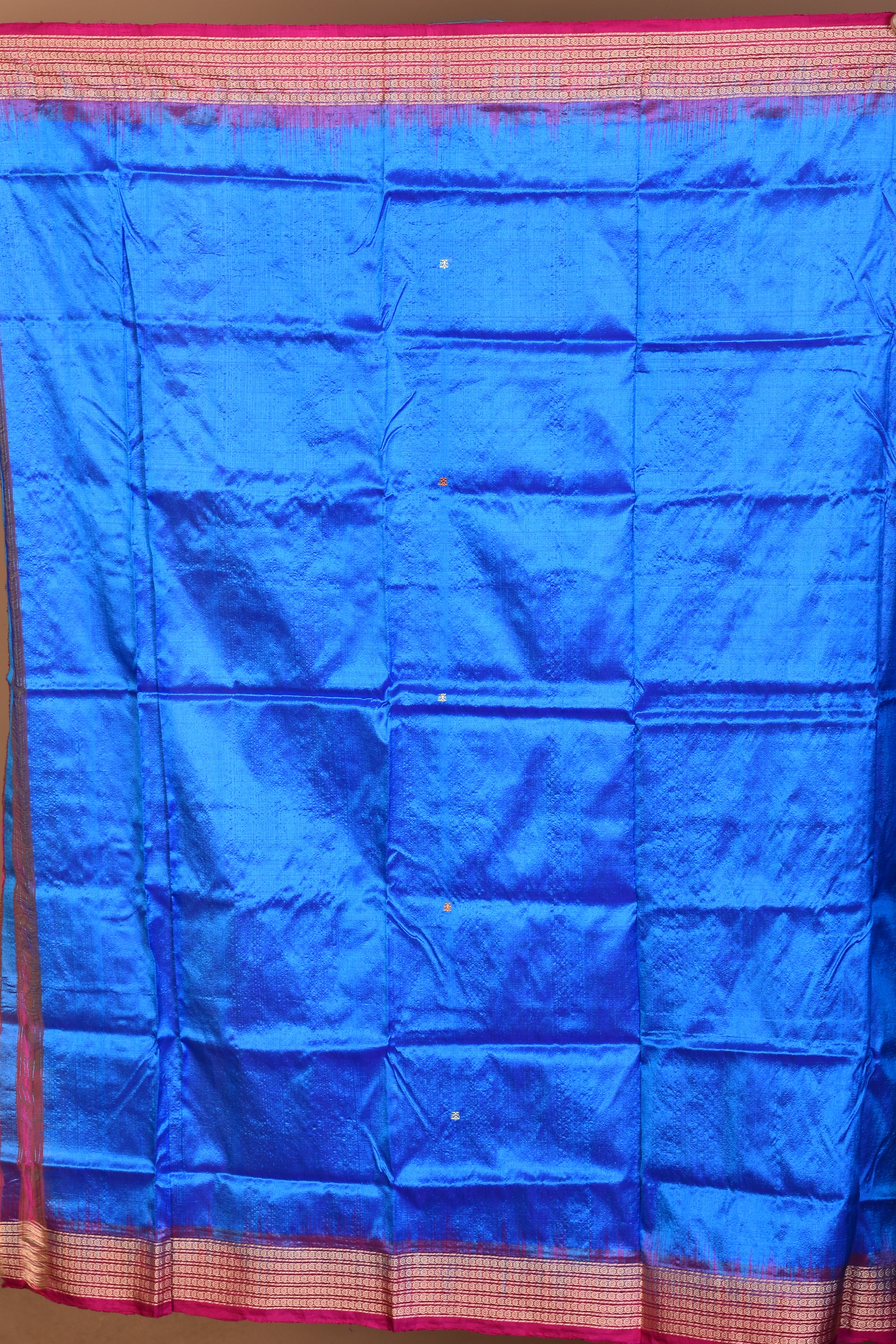 Blue Pure Bomkai Silk Saree with Blouse Piece - Keya Seth Exclusive