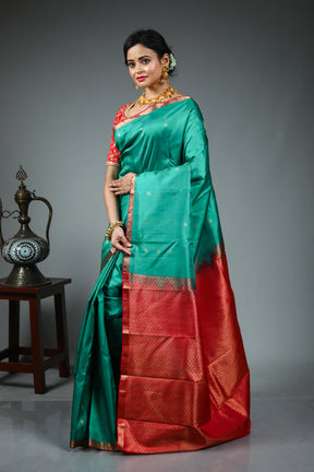 Green Pure Kanjivaram Silk Saree