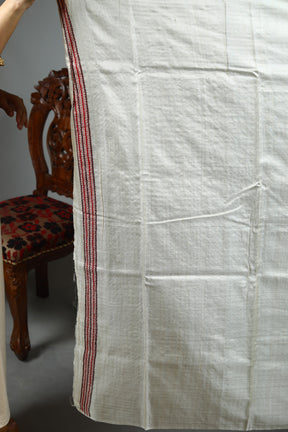 Beige Kantha Stitch Saree
