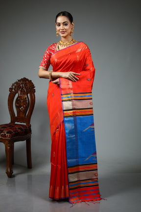 Red Kalashetra Saree