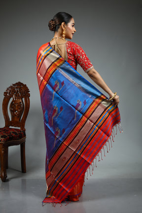 Red Kalashetra Saree
