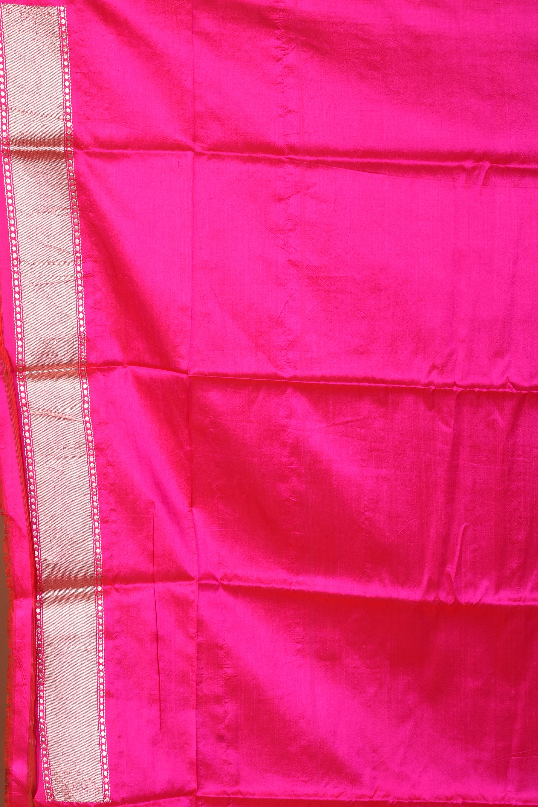 Pink Pure Katan Saree with Golden Zari - Keya Seth Exclusive