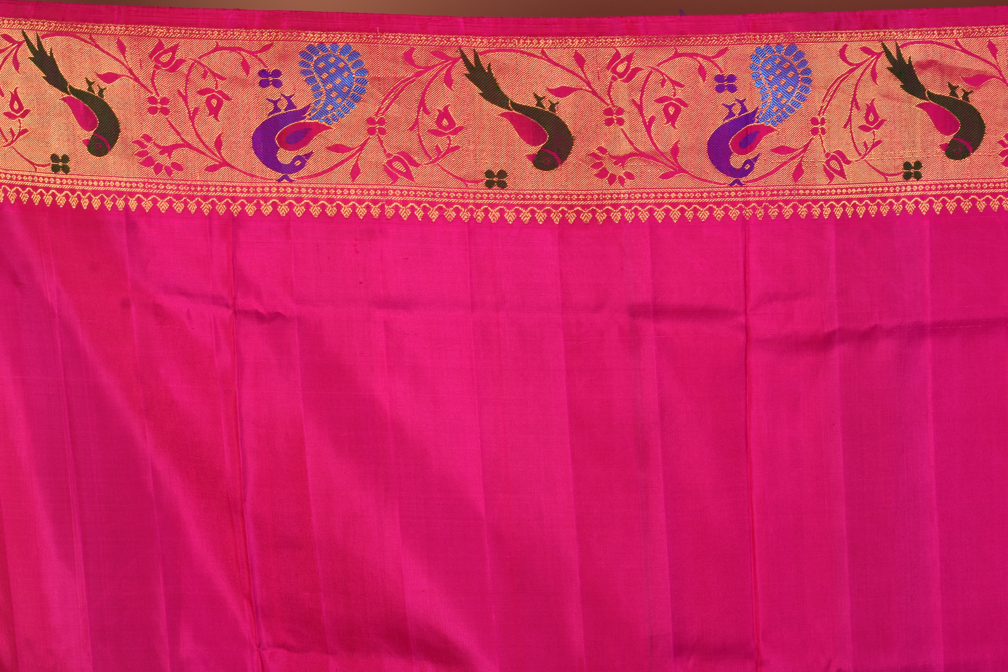 Pink Pure Paithani Saree with Golden Zari - Keya Seth Exclusive